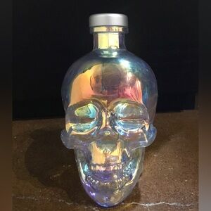 Empty Crystal Head Vodka Aurora Special Edition bottle